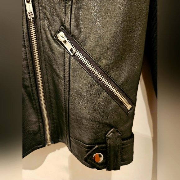 Romeo+Juliet Faux Leather Moto Jacket Medium (Never Worn) - Picture 4 of 6